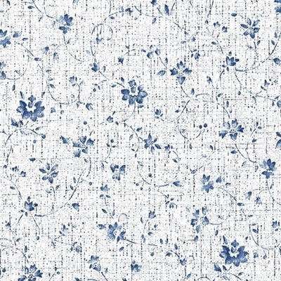 GEKKOFIX 14179 Samolepiace tapety Vintage kvetinky modré 45 cm x 15 m