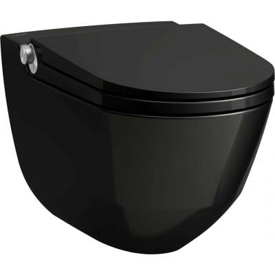 LAUFEN Laufen, Klozet se sprškou, 'rimless', závěsný, hluboké splachování H8206914000001 Varianta: Černá mat