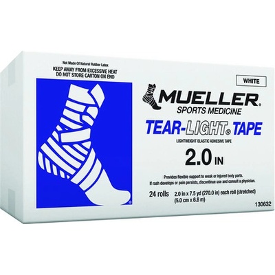 Mueller Tear-Light Tape bílá 5 cm x 6,8 m 24 ks