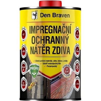 Den Braven Impregnační a ochranný nátěr zdiva PROFI 1L CH00031