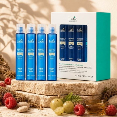 Lador Perfect Hair Fill-Up Vyživující ampule na vlasy 4 x 13 ml