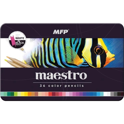 MFP 6300628 pastelky 36 ks kovová škatuľka