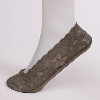 Image 1 of Дантелени терлици в маслено зелен цвят