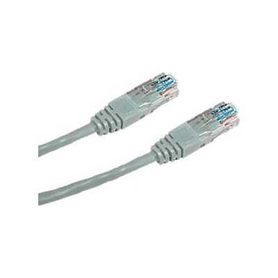 Datacom 1509 Patch kabel UTP CAT5E, 0,5m, křížený, šedý
