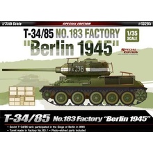 Academy Model Kit tank 13295 T-34/85 No.183 Factory Berlin 1945 1:35