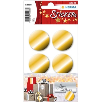 Herma Самозалепващи се етикети, диаметър 32 mm, златисти, 18 (1540100146)