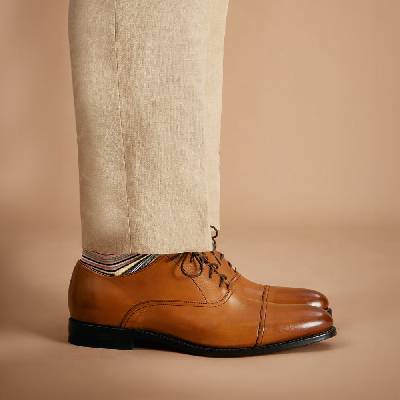 Charles Tyrwhitt Leather Oxford Shoes - Tan - 41