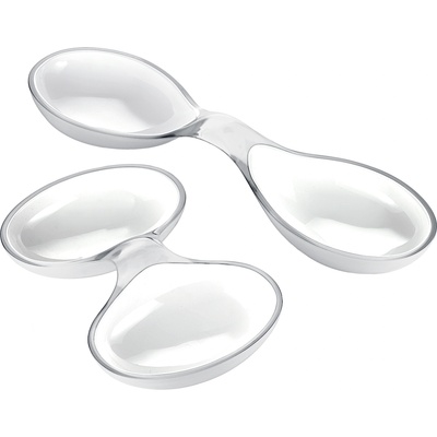 Guzzini Купички за предястия Grace бели 2 части (23650000)