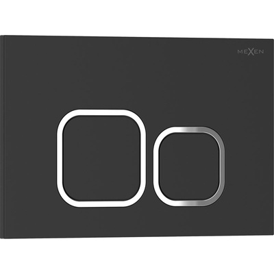 Mexen Tex 03 бутон за промиване, черен матов - 6103-02 (6103-02)