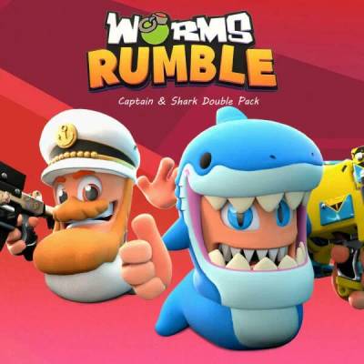 Игра Worms Rumble - Captain & Shark Double Pack за PC Steam, Електронна доставка