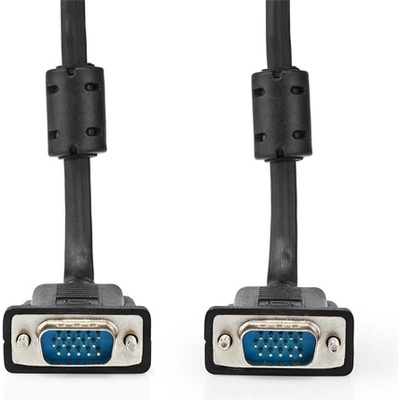 Nedis CCGL59000BK20, VGA кабел, VGA щепсел с никелово покритие Максимална разделителна способност: 1280x768, дължина: 2 м (CCGL59000BK20)