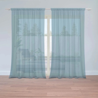 Sablio Záclony Bledomodrá: 2ks 150x250cm