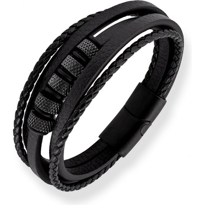 Troli Štýlový kožený náramok Leather VABOB002