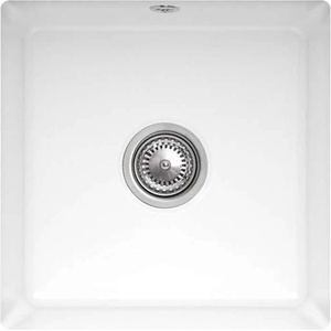 Villeroy & Boch Subway 50 - Керамична мивка 44x44 см, CeramicPlus, алпийско бяло 332501R1 (332501R1) Мивка за вграждане