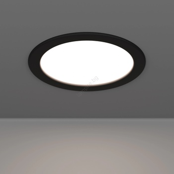 EGLO 901388 - Вградено LED осветително тяло FUEVA LED/10, 5W/230V, Ø 16, 8 cm, черно (EG901388)