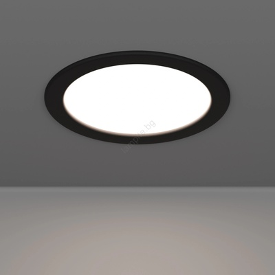 EGLO 901388 - Вградено LED осветително тяло FUEVA LED/10, 5W/230V, Ø 16, 8 cm, черно (EG901388)