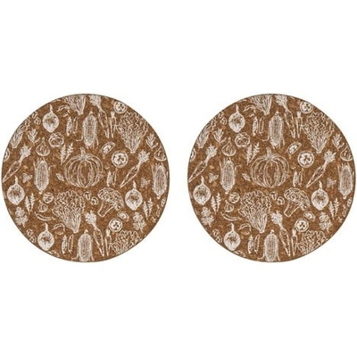 Ladelle Коркови подложки за саксии в комплект от 2 бр. ø 20 cm Veggie - Ladelle (80225)