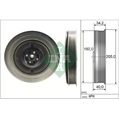 Remenica kľukového hriadeľa Schaeffler INA 544 0504 10