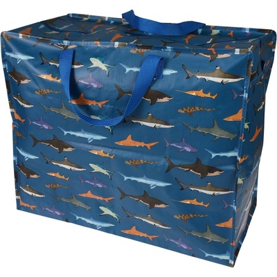 Rex London Sharks úložný box na oblečení tmavá barevná modrá 58 cm, 48 cm, 28 cm