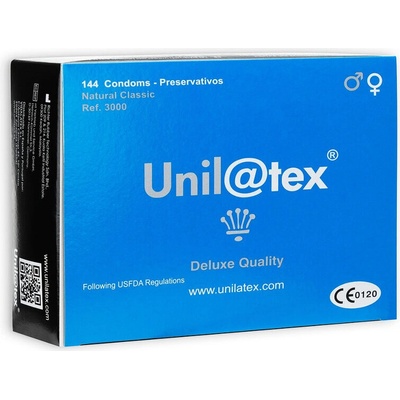 Unilatex Lubrikované kondomy 144 ks