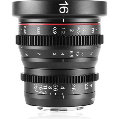 Meike Кино обектив Meike MK 16mm T2.2 за Micro Four Thirds