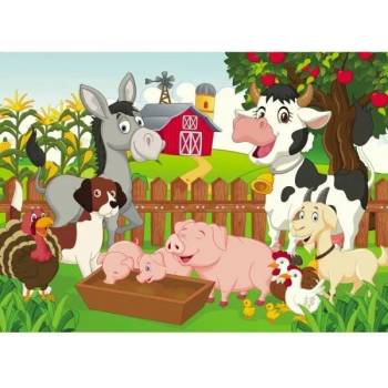 Image 1 of Пъзел Животните от фермата, 60 елемента