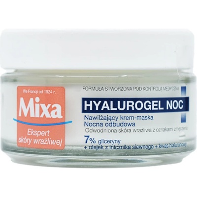 Mixa Hyalurogel Night Cream Mask 7% 50 ml