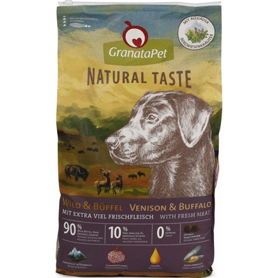 GranataPet Natural Taste se zvěřinou a buvolem 12 kg