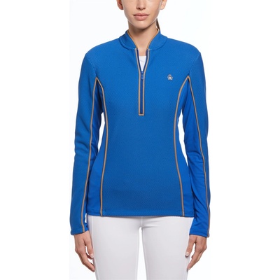 Original Penguin Women's Long-Sleeve 1/4 Zip Fleece - Nautical Blue