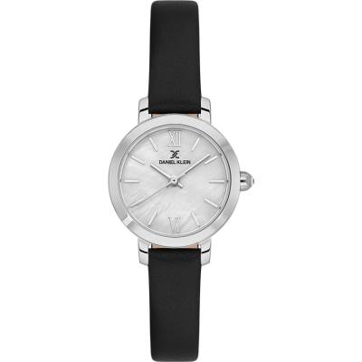 Daniel Klein DK. 1.13780-1 - Дамски, Кварц, 26mm, Черна кожа, Седеф, 3 ATM - Premium