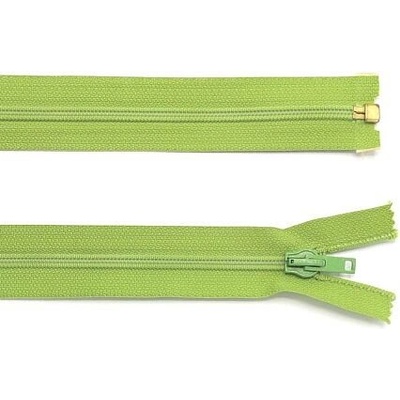 Zip spirálový dělitelný No 6 délka 60 cm barva 8 světle zelená