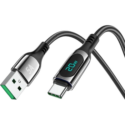 hoco. USB кабел към Type-C, 5A, 1.2 м - Hoco Extreme (S51) - Черен