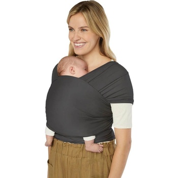 Ergobaby šátek Aura Sustainably Sourced Knit Baby Wrap Soft černá