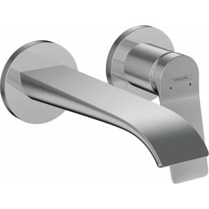 Hansgrohe Вграден смесител за мивка Hansgrohe Vivenis с чучур 19.2 см, гланциран хром, без скрито тяло (75050000)