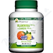 Bio Pharma Vláknina 600 mg + Chrom 200 mcg 120 tablet