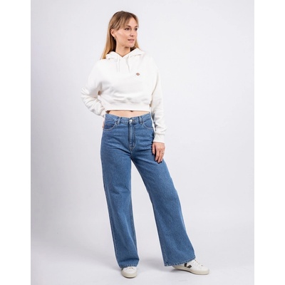 Dickies Oakport Cropped Hoodie Ecru