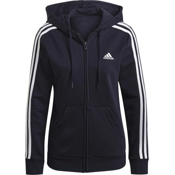 Adidas Дамски суичър Adidas Essentials 3 Stripe Zip Track Hoodie Womens - Legend Ink