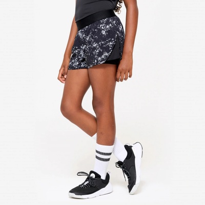 Decathlon dětské fitness kraťasy 2v1 černá