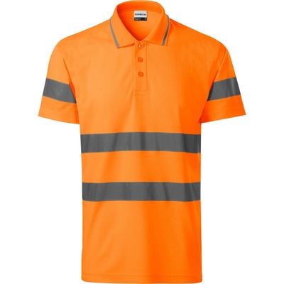 Rimeck polokošile HV Runway 2V9 reflexní krátký rukáv unisex oranžová svítivě 3XL