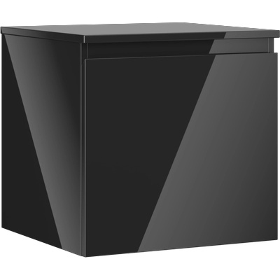 Mexen Orio баня шкаф под умивалник 50 см с плот, 1 чекмедже, черен гланц - 91A10-05047-1-BFC70 (91A10-05047-1-BFC70)