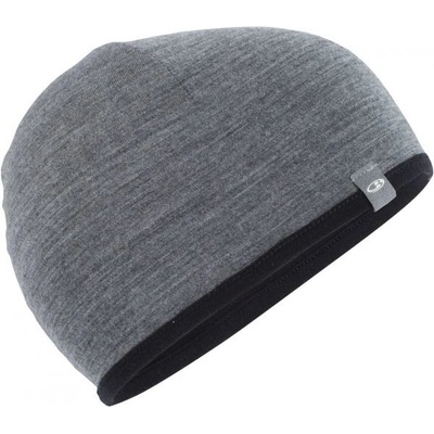 Icebreaker Pocket Hat oboustranná čepice black/Gritstone