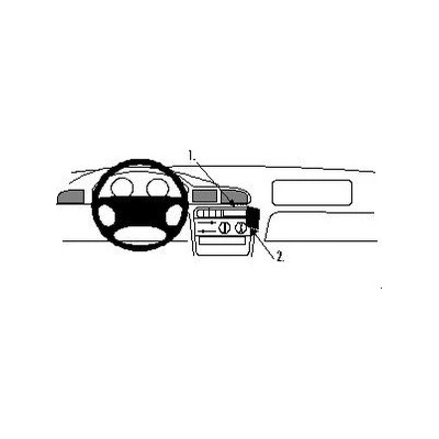 Brodit ProClip montážní konzole pro Peugeot 406 96-03, na střed vpravo 852484