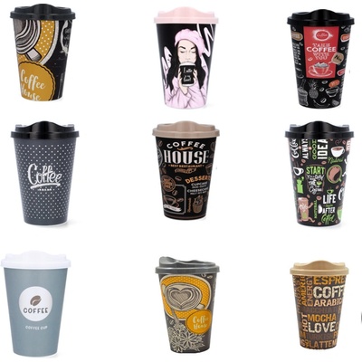 TREND Pohár plastový s vrchnákom 500 ml