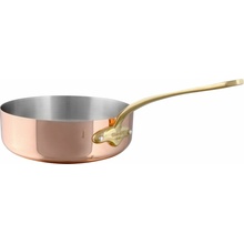 Mauviel Medená panvica na soté s bronzovou rukoväťou a pomocným úchytom, M'Héritage 150 B, 28 cm / 5,7 l 672328