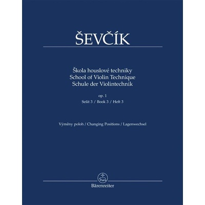 Škola houslové techniky op. 1 sešit 3 výměny poloh