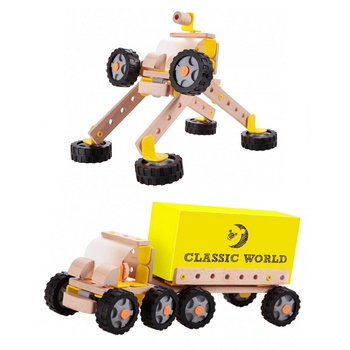Classic World Дървен конструктор Камион - Робот (3901)