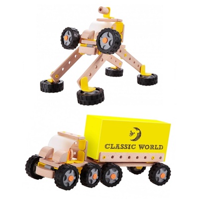 Classic World Дървен конструктор Камион - Робот (3901)