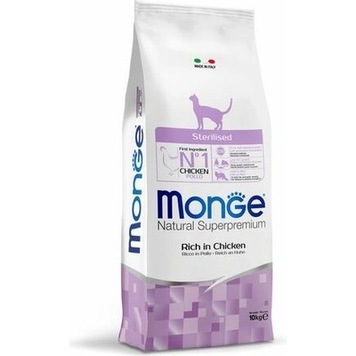 MONGE Natural Superpremium Sterilised s kuracím pre dospelé 10 kg