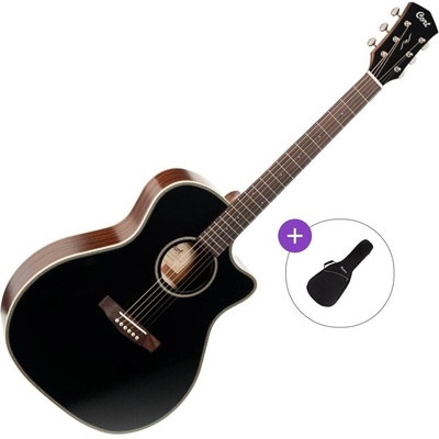 Cort ESSENCE-GA4 Basic SET Black Електро-акустична китара Джъмбо