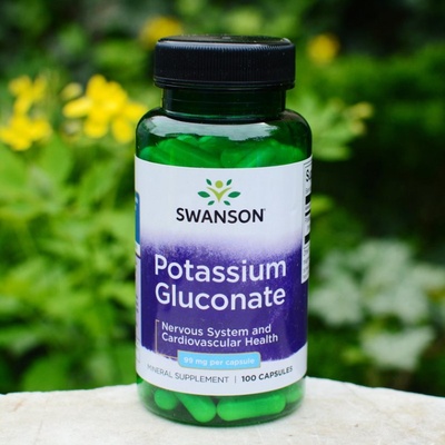 Swanson Potassium Gluconate Draslík 99 mg 100 kapsúl